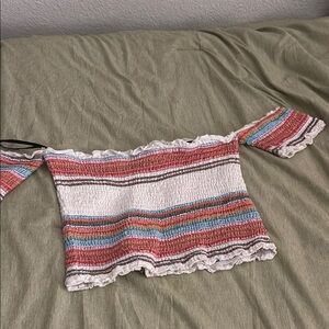 Striped Off-Shoulder Top
